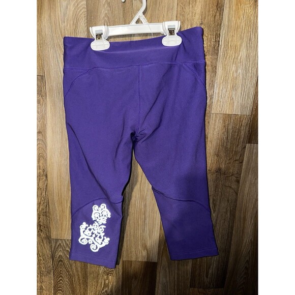 Mpg Women Workout Leggings Size XS Purple Knee Length - Picture 1 of 3